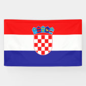 Vlag van Kroatië Spandoek (Horizontaal)