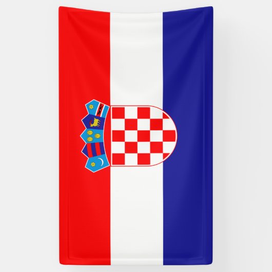 Vlag van Kroatië Spandoek (Verticaal)