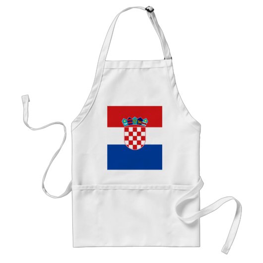 Vlag van Kroatië Standaard Schort (Voorkant)