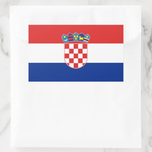 Vlag van Kroatië Sticker (Tas)