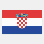 Vlag van Kroatië Sticker (Voorkant)