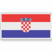 Vlag van Kroatië Sticker (Voorkant)