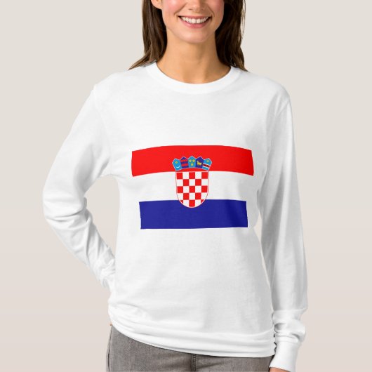 Vlag van Kroatië T-shirt (Voorkant)