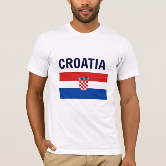 Vlag van Kroatië T-shirt (Voorkant)