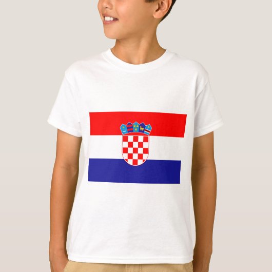 Vlag van Kroatië T-shirt (Voorkant)