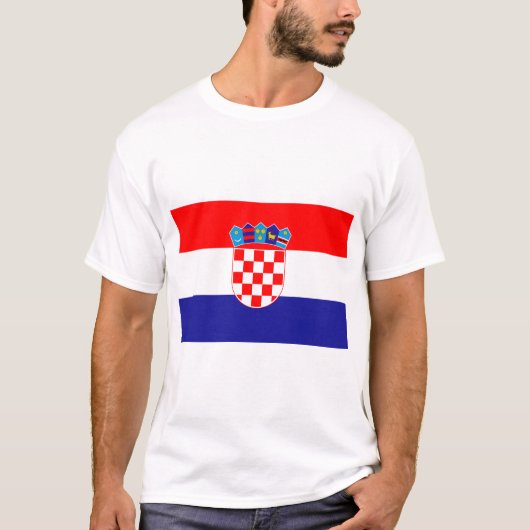 Vlag van Kroatië T-shirt (Voorkant)