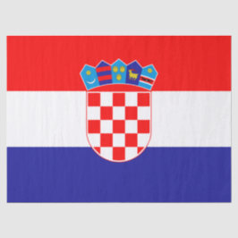 Vlag van Kroatië Tissuepapier