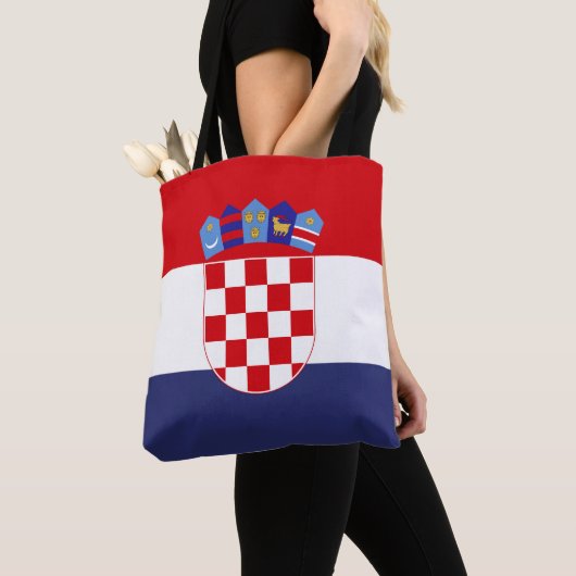 Vlag van Kroatië Tote Bag (Dichtbij)