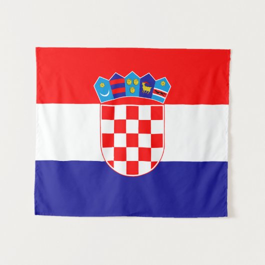 Vlag van Kroatië Wandkleed (Voorkant (horizontaal))