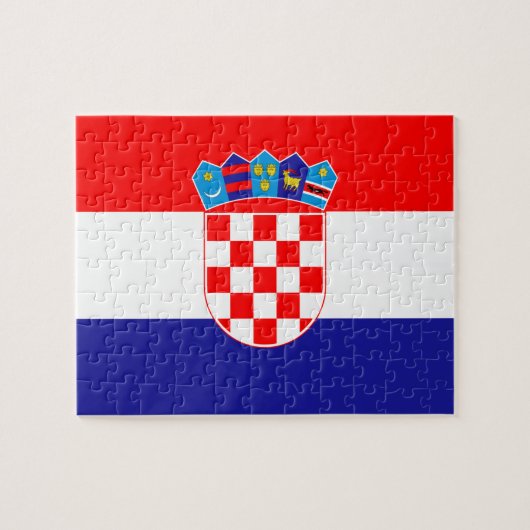 Vlag van Kroatische foto-puzzel Legpuzzel (Horizontaal)