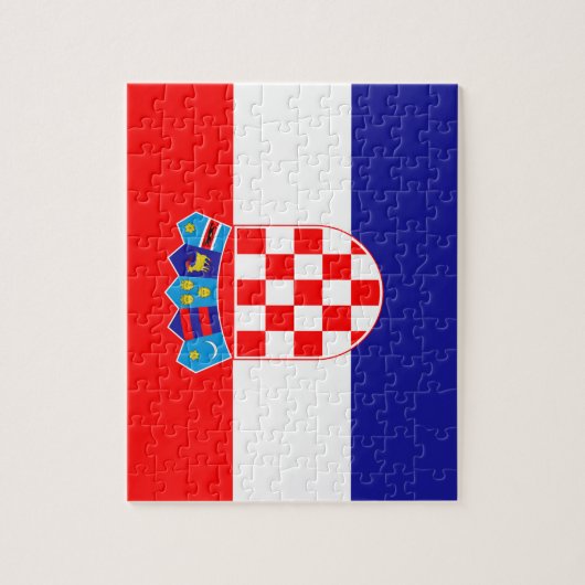 Vlag van Kroatische foto-puzzel Legpuzzel (Verticaal)