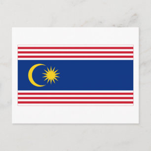 vlag van Kuala Lumpur Briefkaart