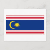vlag van Kuala Lumpur Briefkaart (Voorkant)