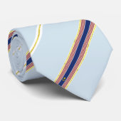 vlag van Kuala Lumpur-strepen Stropdas (Opgerold)