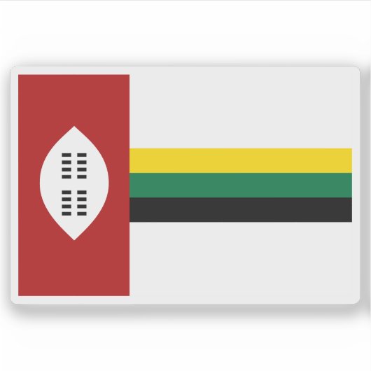 Vlag van KwaZulu (1977-1985), Rep. van Zuid-Afrika Sticker (Voorkant)