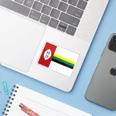Vlag van KwaZulu (1977-1985), Rep. van Zuid-Afrika Sticker (Laptop met iPhone)