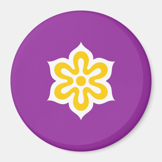 Vlag van Kyoto Prefectuur, Japan Magneet (Voorkant)