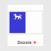 Vlag van La Louvière, België Sticker (Vel)