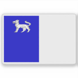 Vlag van La Louvière, België Sticker