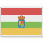 Vlag van La Rioja Sticker (Voorkant)