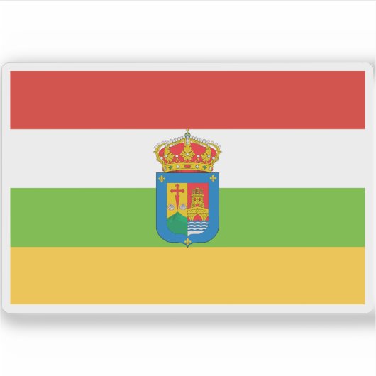 Vlag van La Rioja Sticker (Voorkant)