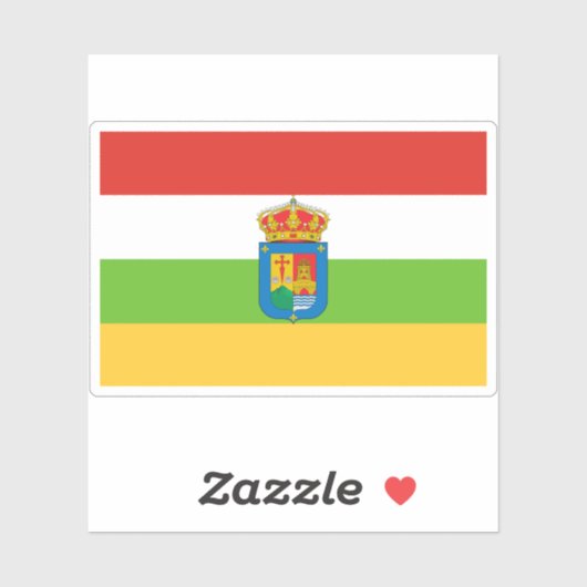 Vlag van La Rioja Sticker (Vel)