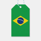 Vlag van Label van Braziliaans Gift Cadeaulabel (Voorkant)