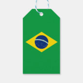 Vlag van Label van Braziliaans Gift Cadeaulabel (Achterkant)