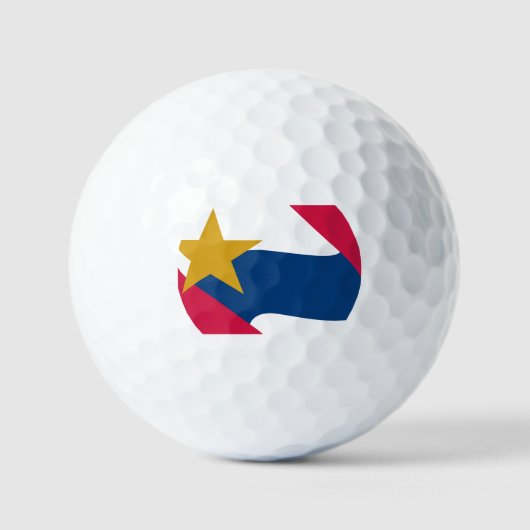 Vlag van Lafayette, Indiana Golfballen (Voorkant)