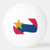 Vlag van Lafayette, Indiana Pingpongbal (Voorkant)
