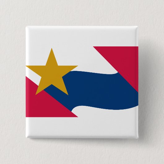 Vlag van Lafayette, Indiana Vierkante Button 5,1 Cm (Voorkant)