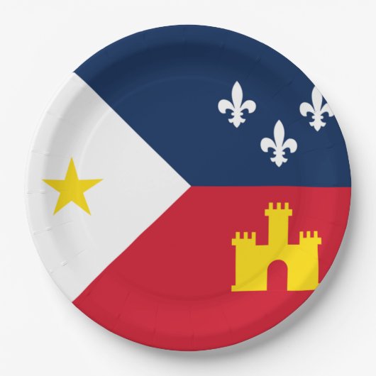 vlag van Lafayette Papieren Bordje (Voorkant)