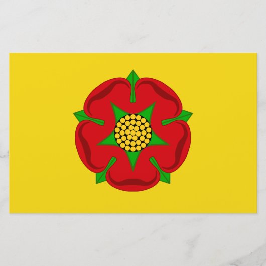 Vlag van Lancashire Briefpapier (Voorkant)