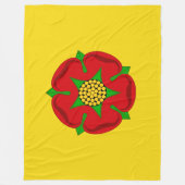 Vlag van Lancashire Fleece Deken (Voorkant)