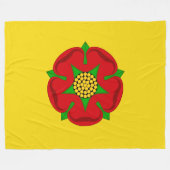 Vlag van Lancashire Fleece Deken (Voorkant (Horizontaal))