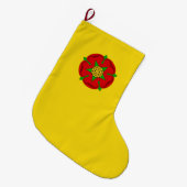 Vlag van Lancashire Grote Kerstsok (Voorkant (Hangend))