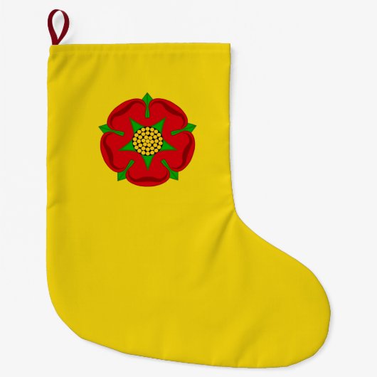 Vlag van Lancashire Grote Kerstsok (Voorkant)