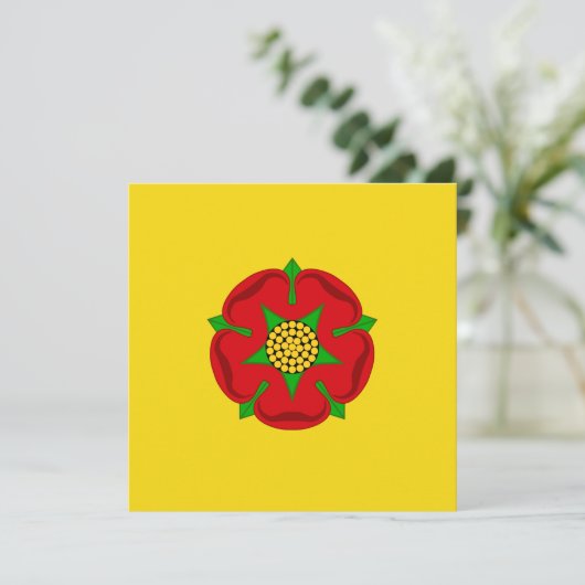 Vlag van Lancashire Kaart (Staand voorkant)