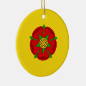 Vlag van Lancashire Keramisch Ornament (Rechts)