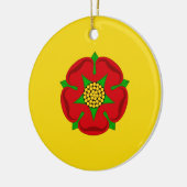 Vlag van Lancashire Keramisch Ornament (Links)