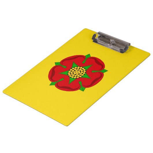 Vlag van Lancashire Klembord (Gekanteld)