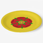 Vlag van Lancashire Papieren Bordje (Gekanteld)
