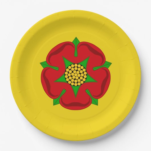 Vlag van Lancashire Papieren Bordje (Voorkant)
