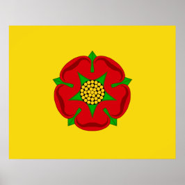 Vlag van Lancashire Poster