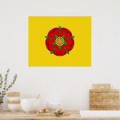 Vlag van Lancashire Poster (Keuken)