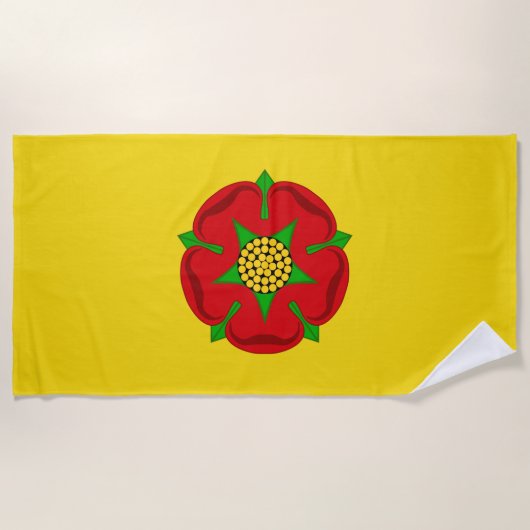 Vlag van Lancashire Strandlaken (Voorkant)