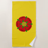 Vlag van Lancashire Strandlaken (Voorkant)
