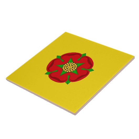 Vlag van Lancashire Tegeltje (Zijkant)