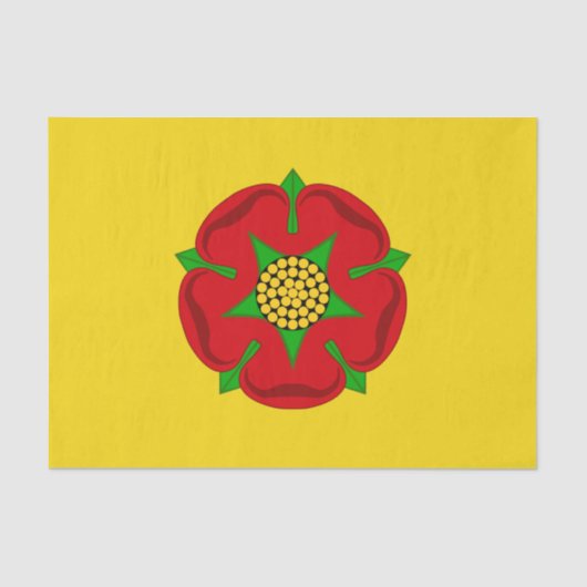 Vlag van Lancashire Tissuepapier (Voorkant)