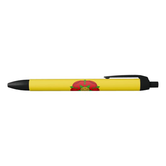 Vlag van Lancashire Zwarte Inkt Pen (Bovenkant)